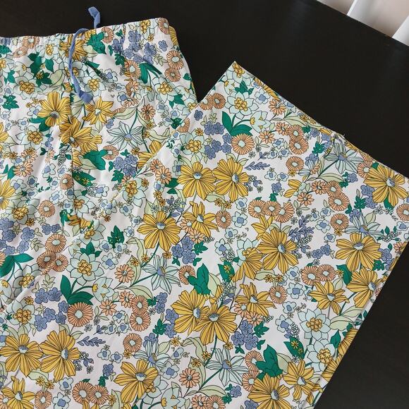 Sonoma Other - Sonoma Yellow Floral Pajama Lounge Pants 3X pockets full length PJ sleepwear